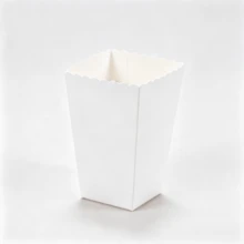 100 White Popcorn Boxes, 2 X 4.5 X 3 Inch Mini Popcorn Boxes, Suitable For Movie Night Decoration, Christmas/Halloween, Back To School - White - View 4