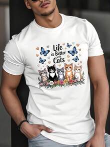 Men T-Shirts - 白色 - 查看 6