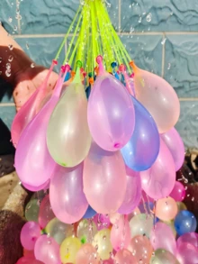 Water Balloon, Quick Fill Water Balloons, Suitable For Adults, Summer Pool Party Outdoor Fun Game Props (Random Color) - A - View 3