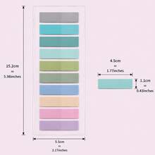 200Pcs Colorful Sticky Tabs, 10 Colors Writable Index Tabs, Removable Waterproof Book Markers For Study Notes, Planner, Office Organization,Back To School Season - one-size - View 6