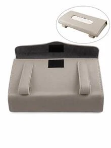 1pc New Creative Car Sunshade Tissue Box, Leather Car Tissue Holder, Hanging Sunroof Seat Car Interior Tissue Box - Car Tissue Box - View 6