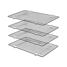 Baking Cake Cooling Rack, Bread Cooling Rack, Black Non-Stick Air Cooling, Drying Mesh, For Baking, Baking Tools, Kitchen Gadgets, Kitchen Accessories, Holiday Gift - Black - View 12