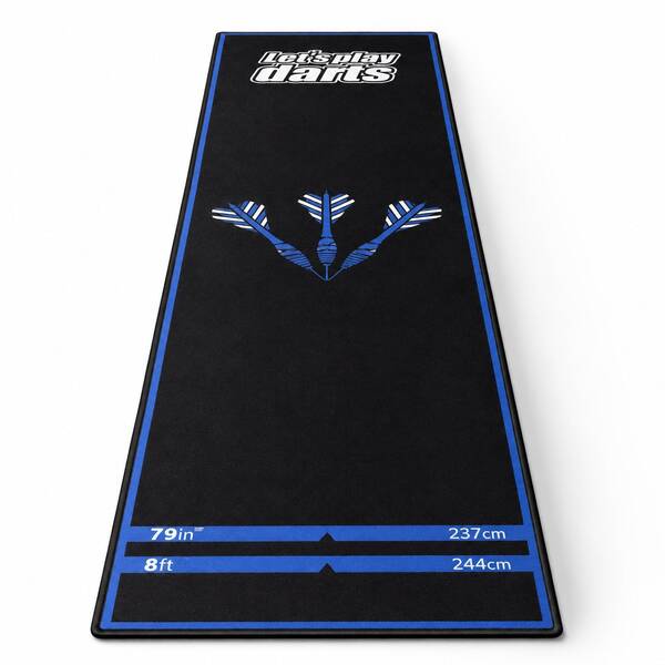 Professional Dart Mat, Dart Mat For Steel Darts And Soft Darts, Painted Throwing Line, Dart Throwing Line Mat, Protective Floor And Dart Tip, Dart Accessories