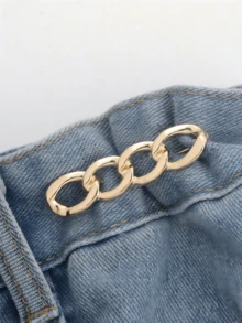 3pcs Seamless Waist Belt, Metal Waist Buckle, Suitable For Jeans And Skirts, Adjustable To Prevent Exposure - Multicolor - View 10