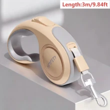 1 dây xích thú cưng tự thu hồi bằng nylon gia cường, tay cầm chống trượt thiết kế công thái học, dây chó điều chỉnh được, nhỏ gọn và di động, dùng để dắt chó đi dạo, leo núi, du lịch, phụ kiện thiết yếu tiện dụng chăm sóc thú cưng - Nhiều màu - Xem 14