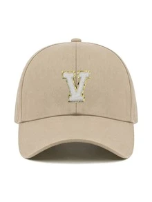 1pc Y2K Street Style Customized Initial Baseball Cap, UV Protection Breathable Summer Sun Hat, Adjustable Face-Slimming Cap, Unisex - Multicolor - View 43