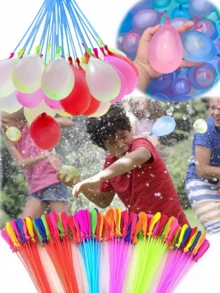 Water Balloon, Quick Fill Water Balloons, Suitable For Adults, Summer Pool Party Outdoor Fun Game Props (Random Color) - A - View 4
