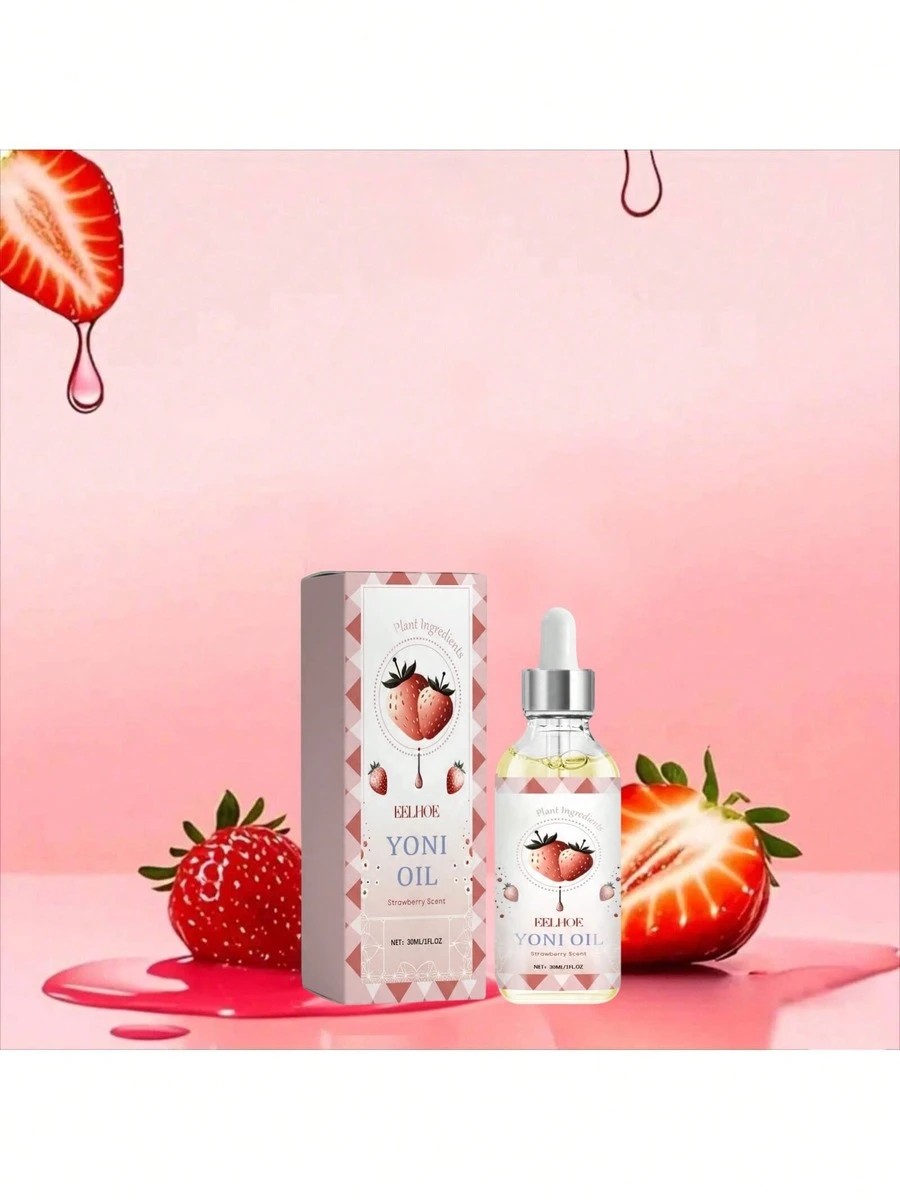 EELHOE 30ml Women's Intimate Oil With Vitamin E & Strawberry Extract - Odor & Itch Relief, PH Balancing For Freshness & Comfort - Gentle Care For Active Lifestyles & Menstrual Use,Quick Ship Items,Free Shipping - 杏色 - 查看 1