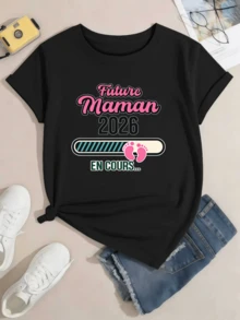 Women T-Shirts - 黑色 - 查看 2