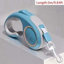 1 dây xích thú cưng tự thu hồi bằng nylon gia cường, tay cầm chống trượt thiết kế công thái học, dây chó điều chỉnh được, nhỏ gọn và di động, dùng để dắt chó đi dạo, leo núi, du lịch, phụ kiện thiết yếu tiện dụng chăm sóc thú cưng - Nhiều màu - Xem 13