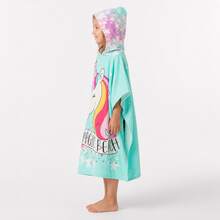 nerd hunters Kids Hooded Poncho Towel - Unicorn - 120cm - Multicolor - View 4