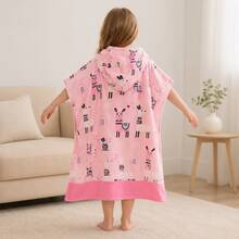 nerd hunters Kids Hooded Poncho Towel - Llama - 彩色 - 查看 6