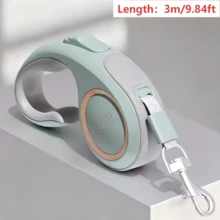 1 dây xích thú cưng tự thu hồi bằng nylon gia cường, tay cầm chống trượt thiết kế công thái học, dây chó điều chỉnh được, nhỏ gọn và di động, dùng để dắt chó đi dạo, leo núi, du lịch, phụ kiện thiết yếu tiện dụng chăm sóc thú cưng - Nhiều màu - Xem 15