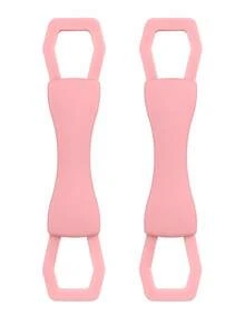 1pc/2pcs Silicone Tablet Hand Strap, Elastic Anti-Slip Tablet Grip Holder, Cross-Fixed Hand Support Strap, Portable Tablet Stand Accessory For One-Hand Holding, Bed Reading, Watching Videos, Study And Video Calls - Multicolor - View 9