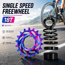 VXM Sepeda Gunung Warna Campuran Paduan Aluminium Roda Gigi Tunggal Freewheel Sepeda Dirt Jump AM 16T 18T Konversi Gigi Roda Gigi Tunggal Aksesori Roda Gigi Tunggal - MultiWarna - View 12