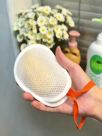 Foam Mesh Soap Bag, Lathering Bath Flower, Laundry Soap Bag, Shower Soap Mesh Bag, Exfoliating Mesh Bag, Bathroom Accessories, Kitchen Accessories, Holiday Essentials, Travel Essentials, Home Decor, Bathroom Storage, School