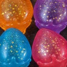 Colorful Water Drop Shaped Soft Squishy Toy, Glitter Particle Tactile Pressable And Kneadable, Children's Hand Sensory Interactive Educational Toy, Suitable For Parent-Child Games, Birthday Gifts, Classroom Rewards And Party Sharing - Multicolor - View 4