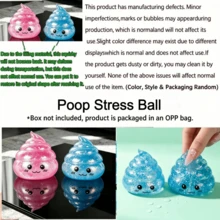 1pc Halloween Prank Texture Transparent Squeeze Toy TPR Poop Stretch Squishy Toy, Sweet Kawaii Style Silver Sequins Crystal Clear Poop Shape Hand Fidget Relax Toy, Halloween Costume Party Prank Prop, Random Style-Squishy Box Mystery - Multicolor - View 12