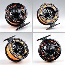 SEACHASER 5WT Pre-Spooled Fly Fishing Reel, Aluminum Fly Reel With WF-5F Floating Line, Backing Line & Leader For Freshwater Fishing - Black - View 5