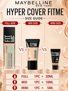 Maybelline 美寶琳客製化粉底液完美版 202，正裝 30ml、中容量 18ml、試用裝 5ml，輕盈貼膚質地，高遮瑕，長效持妝，黃白調 - 客製化粉底液無瑕版 202 - 查看 5