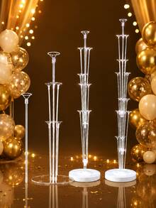4-Piece Reusable Balloon Column Stands, Multiple Sizes Balloon Decoration Racks - Suitable For Valentine's Day, Wedding, Anniversary, Mother's Day, Birthday Party And Other Occasions. Also Applicable For Autumn Decoration, Room Decoration, Halloween, Christmas, New Year And Other Holiday Scenes, Multiple Styles And Sizes Of Balloon Decoration Racks Available For Selection. - Balloon Stand - View 2