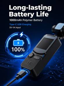 Kamera Aksi 2K Ultra HD dengan Klip Belakang Inovatif & Dudukan Sekrup 1/4" untuk Perekaman Olahraga Luar Ruangan - View 11