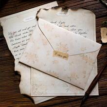 Vintage Floral Pattern Paper Envelopes Romantic Letter Storage Envelopes For Handwritten Letter & Crafts - Sets - View 4