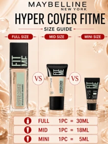 Maybelline 美寶蓮訂製粉底液無瑕版 201,正裝30ml,,中樣18ml,小樣5ml,輕薄服帖質地,高遮瑕,長效持妝,不易暗沉,橄欖二白色 - 客製化粉底液無瑕版 201 - 查看 5