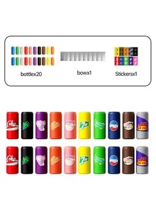 Beverage Can Memory Game - Challenge Your Memory And Logical Thinking, Suitable For Group Gatherings. This Strategy Game Is Perfect As A Family Entertainment Activity Or A Fun Game To Enhance Classroom Atmosphere. - Multicolor - View 10