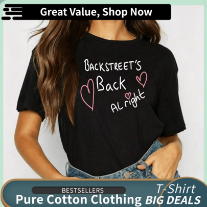 تي شيرت Backstreet's Back Alright، تي شيرت Backstreet Boy:S، جولة المملكة المتحدة 2026، موضة