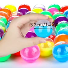 10 piezas de cápsulas redondas transparentes vacías, adecuadas para máquinas expendedoras de juguetes, recipientes de plástico, regalos de fiesta sorpresa, cápsulas de premios, recipientes redondos transparentes para máquinas expendedoras - Multicolor - Ver 21