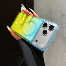 متوافق مع حافظة هاتف Apple 18 Pro، حافظة INS Dopamine 17 شفافة كريستالية مغناطيسية، 18 PM بتدرج ثنائي اللون، 16 15 14 13 - Q3456 - مشاهدة 6