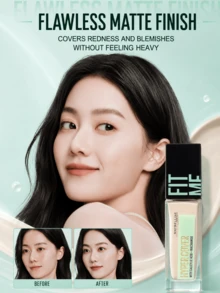 Maybelline 美寶琳客製化粉底液無瑕版 103 號，正裝 30ml、中容量 18ml、試用裝 5ml，輕盈貼膚質地，高遮瑕，持久妝效，粉白色 - 客製化粉底液無瑕版 103 - 查看 11
