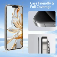 3 Packs Compatible With IPhone 17, 17pro, 17promax, 16, 16plus, 16promax, 14, 14plus, 14pro, 14promax, 15, Tempered Glass Screen Protector | 9H Hardness, Compatible With Phone Cases, No Bubbles, Full Coverage [International Version, Non Local Version] - Multicolor - View 5