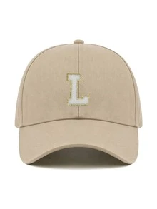1pc Y2K Street Style Customized Initial Baseball Cap, UV Protection Breathable Summer Sun Hat, Adjustable Face-Slimming Cap, Unisex - Multicolor - View 63