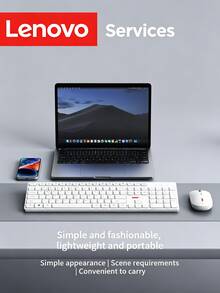 Lenovo 2.4G Wireless Keyboard And Mouse Combo, 104-Key Full-Size Office Keyboard With Silent Ergonomic Mouse, Suitable For Laptop, Desktop, Home Office - View 10