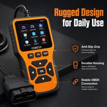 V516 OBD2 Scanner Car Diagnostic Tool 8 Functions Engine Fault Code Reader Clear Fault Code Scanner Real-Time Data Stream O2 Sensor Test I/M Readiness Mode 6 Vehicle Information Car Repair Tool - Orange - View 5