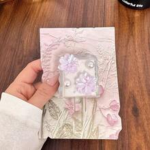 5pcs Flower/Cherry/Data Cable Protector 20W Apple 15 Pro Max Fast Charging 14 13 Soft Shell 12 Charger 11, Best Gift Choice For Friends - Purple - View 4
