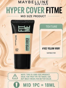 Maybelline 美寶琳客製化粉底液完美版 102，正裝 30ml、中容量 18ml、試用裝 5ml，輕盈貼膚質地，高遮瑕，持久妝效，黃白色 - 客製化粉底液無瑕版 102 - 查看 13