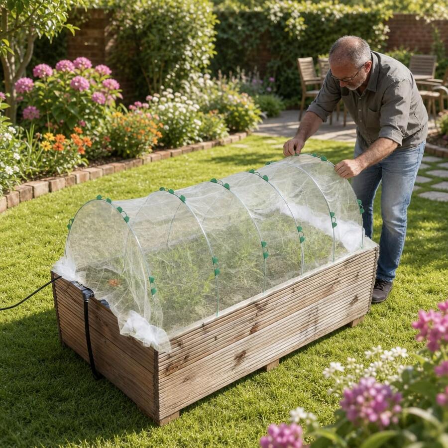 5-8 Sets Solid Fiberglass Garden Support Poles, Agricultural Greenhouse, Garden Arch Tunnel, Fruit And Vegetable Greenhouse Arch Support Bars, Mosquito Net Support, Includes Corresponding Number Of Galvanized Connecting Pipes, Multiple Sets Available, Suitable For Various Sizes And Scenarios - White - View 1