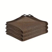 Patio Sun Shade Net, UV Protection Canopy Cover, Garden Privacy Screen, Outdoor Pergola Shade Tarp, Carport Sunblock Mesh, Pet Shade Shelter For Yard, High Density Breathable Mesh With Reinforced Grommets And Ropes, Plant Protection Cover For Camping - Coffee Brown - View 13