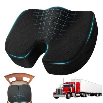 Bantalan Kursi Kantor/Mobil Busa Memori, Bantalan Kursi Kantor Ergonomis, Bantalan Kursi Nyaman untuk Duduk Lama, Bermain Game, dan Bepergian