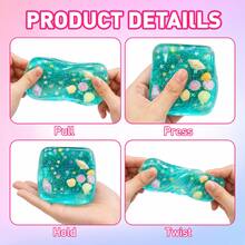 Ocean-Themed Slow-Rebound Toy - Creative Educational Sensory Toy, Featuring Seashell And Starfish Designs, Both A Cute Ocean-Style Desk Decor And A Fun Learning Toy - Multicolor - View 4