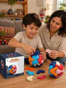 juegos didacticos para niño,huevos de juguete,juguetes montessori,Alcancía DIY para Niños, Bola Rompecabezas de Construcción, Juguete Educativo Creativo de Ensamble, Juego de Piezas Coloridas para Desarrollar Habilidades Manuales, Actividad Familiar y Regalo Infantil para Niños Mayores de 3 Años - Multicolor - Ver 6
