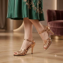 GAN AI Women Pumps - Gold - View 4