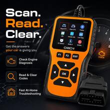 V516 OBD2 Scanner Car Diagnostic Tool 8 Functions Engine Fault Code Reader Clear Fault Code Scanner Real-Time Data Stream O2 Sensor Test I/M Readiness Mode 6 Vehicle Information Car Repair Tool - Orange - View 1