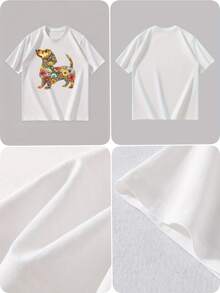 Men T-Shirts - 白色 - 查看 4