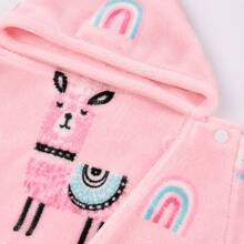 nerd hunters Kids Hooded Poncho Towel - Llama - 彩色 - 查看 3