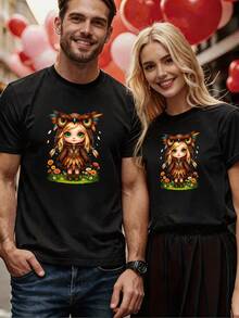 Men T-Shirts - 黑色 - 查看 2