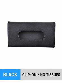 1pc New Creative Car Sunshade Tissue Box, Leather Car Tissue Holder, Hanging Sunroof Seat Car Interior Tissue Box - Car Tissue Box - View 3